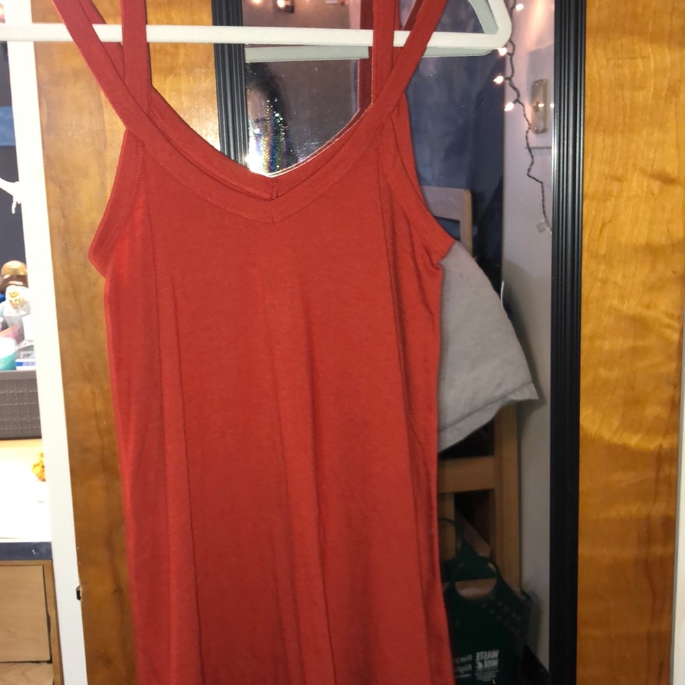 RVCA burnt orange relaxed shift dress